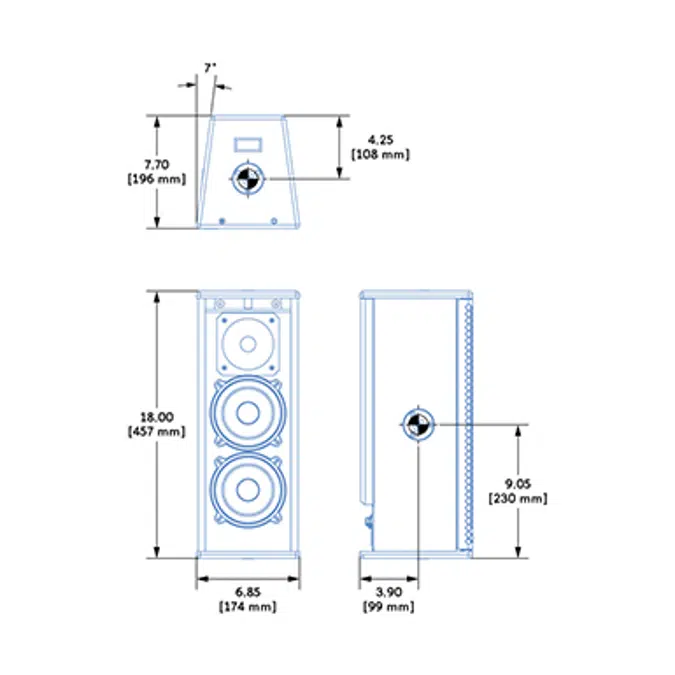 UPM-2P Power and Precision with Narrow Coverage Loudspeaker