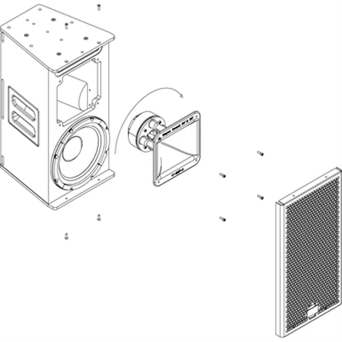 UPJ-1P Vario Horn & Arraying Flexibility Loudspeaker