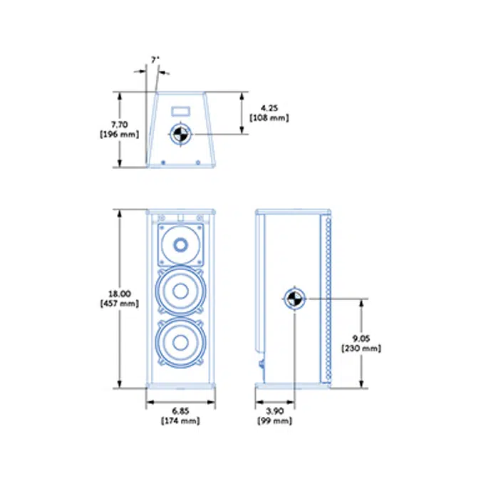 UPM-1P Flexibility with Wide Coverage Loudspeaker