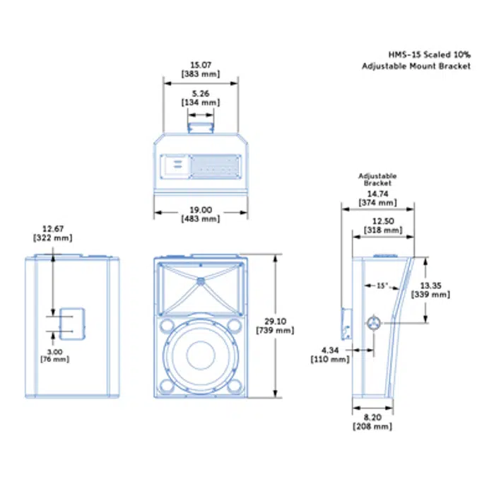 HMS-15 Cinema Surround Loudspeakers