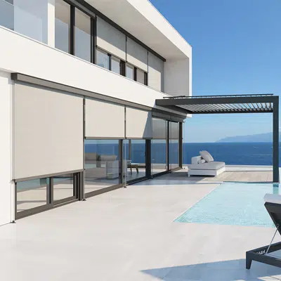 Image for KLAIS 110 VC vertical awning / blind with box with visible guidance