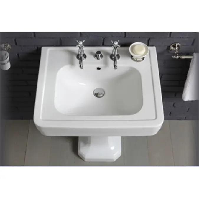 BIM objects - Free download! PROVENCE '900 BASIN 70cm on pedestal ...