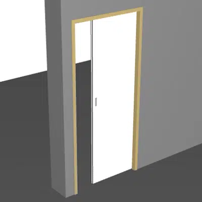 Liune D3 Smooth white sliding door