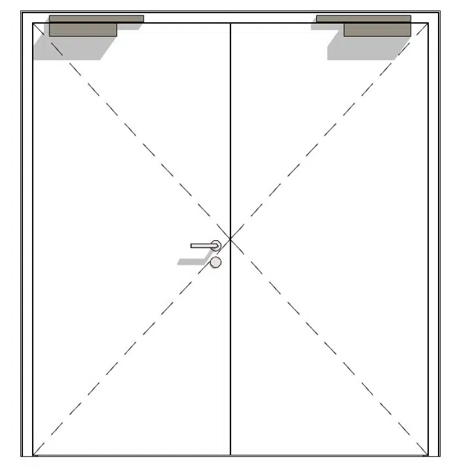 D65-2 OD, steel construction project door