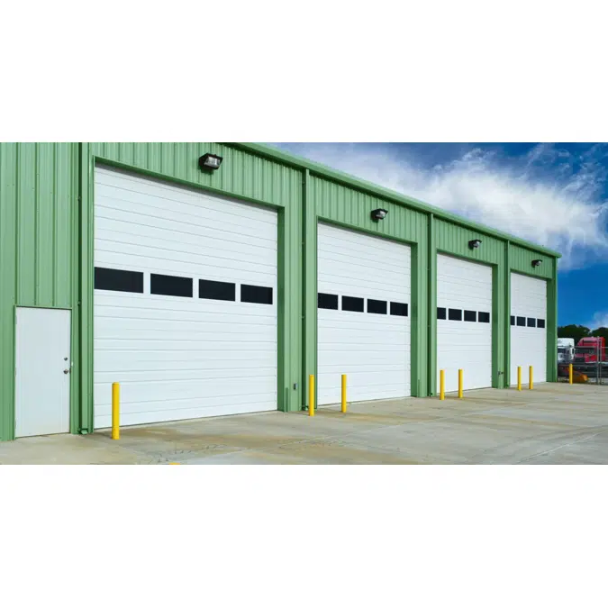 254P Commercial Overhead Sectional Door