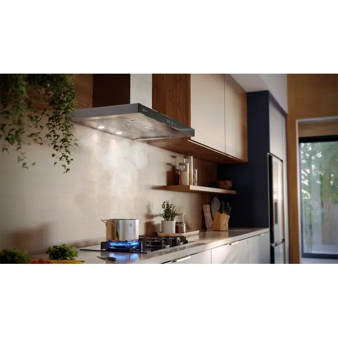 Coifa de Parede Electrolux 90 cm Inox Home Pro com Painel Frontal de Vidro Espelhado (CE9HP)