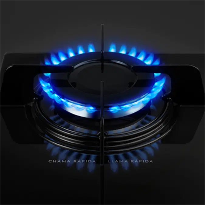 Gas hob with 4 burners