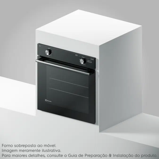 Electrolux Efficient 80L Gas Built-In Oven with PerfectCook (OE8GL)