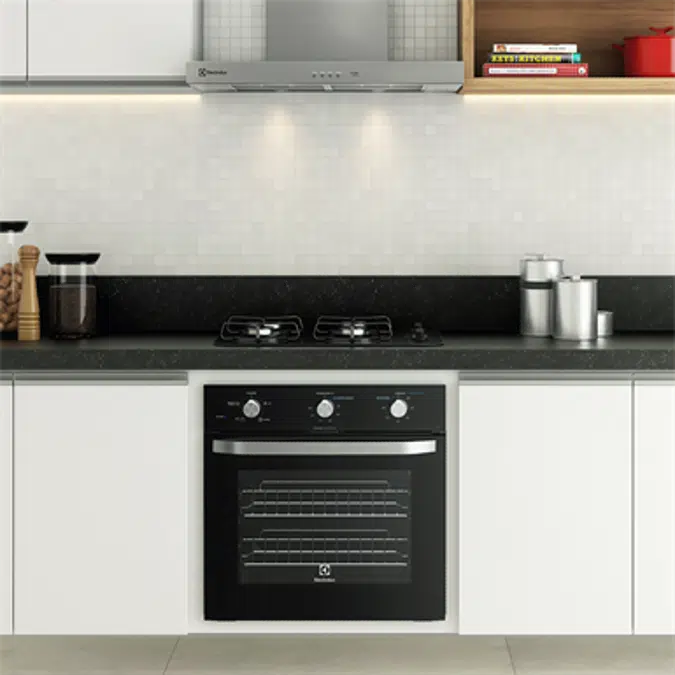 Silver range hood