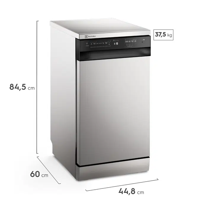 Lava-Louça Electrolux 10 Serviços Inox com Programa Lava & Seca 50 min (LS10E)