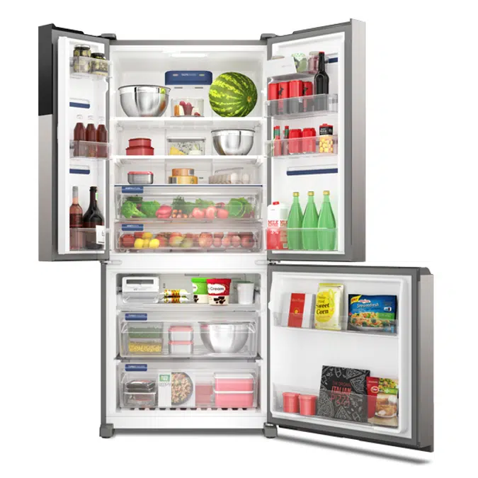 Electrolux Multidoor Efficient Refrigerator with AutoSense 587 L Inox Look (IM8S)