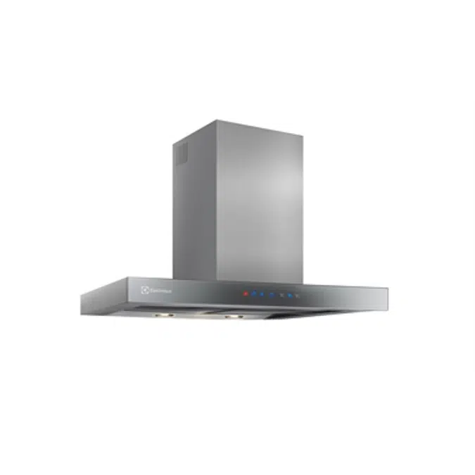 Blue touch range hood