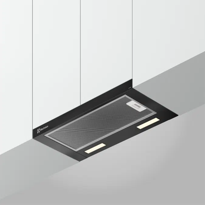 Depurador de Ar Electrolux 60cm Retrátil Preto Efficient com Luz de LED (DE6RB)