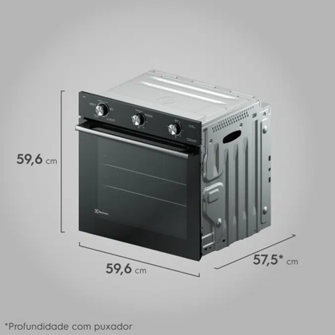 Electrolux 80L Efficient Electric Built-In Oven with PerfectCook (OE8EL)