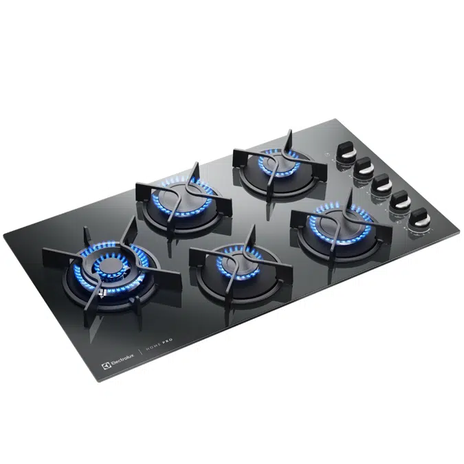 Cooktop 5 Bocas Electrolux Gás Home Pro Espelhado, Chama Precisa e Multi Chama (KE5HP)