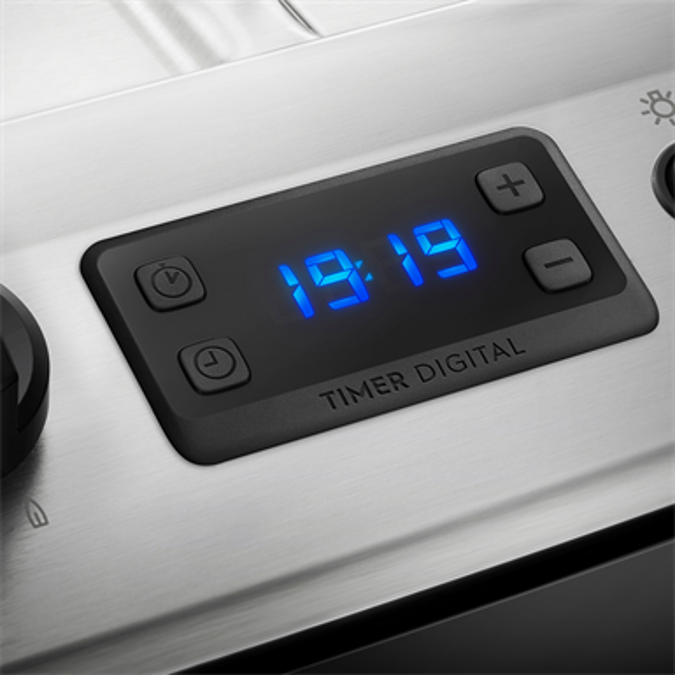 Buit-in stove with electric grill and digital timer