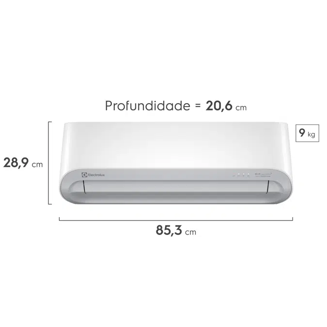 Electrolux Split Air Conditioner 12.000 BTUs Color Adapt Hot/Cold with Wi-fi (YI12R/YE12R)