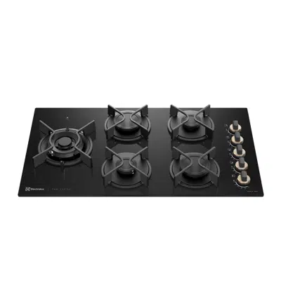 Image for Cooktop 5 Bocas Electrolux a Gás Pro Series Mesa de Vidro, Chama Precisa e Multi Chama (KE5PS)