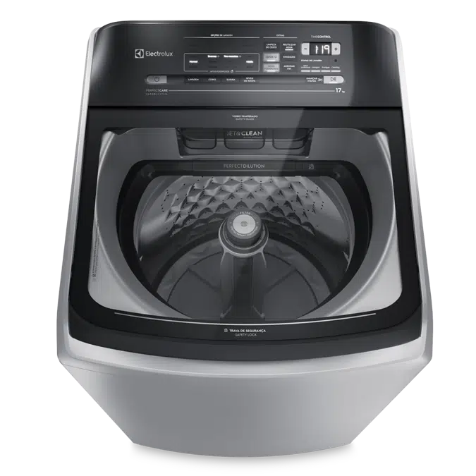 Washer 17kg Perfect Care 17kg Silver  With Hot Water, Steam And Touch Panel