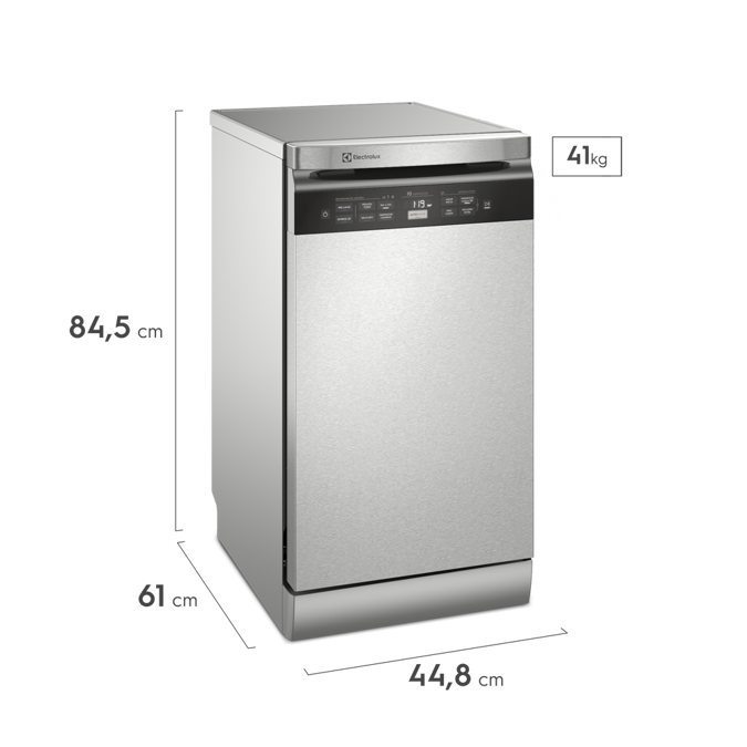 Stainless Steel Dishwasher With 10 Services  And Grocery Sanitizer Function