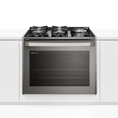 Image for Electrolux Experience 5-burner Built-In Cooker Gray with Glass Table, PerfectCook360 and VaporBake (FE5EC)