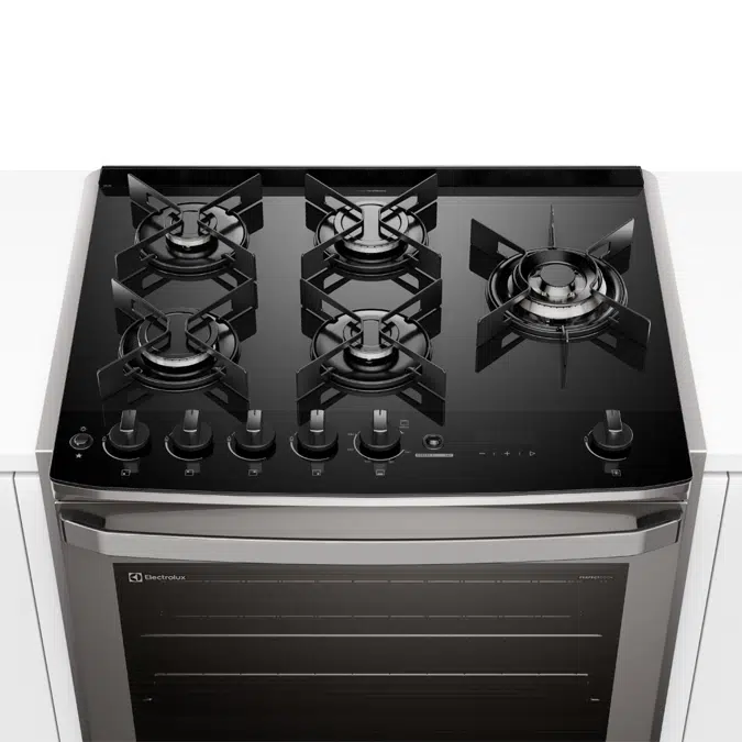 Electrolux Experience 5-burner Built-In Cooker Gray with Glass Table, PerfectCook360 and VaporBake (FE5EC)