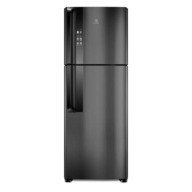 Refrigerator Top Freezer Frost Free Efficient Black Stainless Steel Look  With Autosense