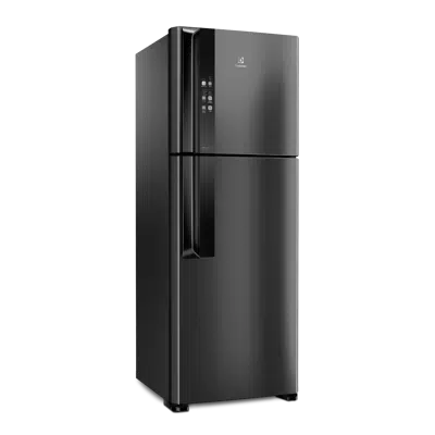 Obrázek pro Refrigerator Top Freezer Frost Free Efficient Black Stainless Steel Look  With Autosense