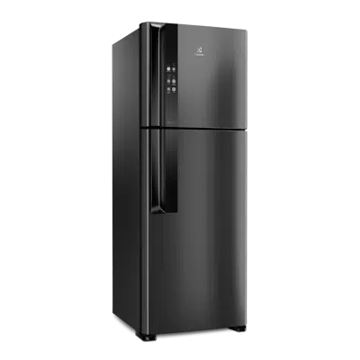 afbeelding voor Refrigerator Top Freezer Frost Free Efficient Black Stainless Steel Look  With Autosense