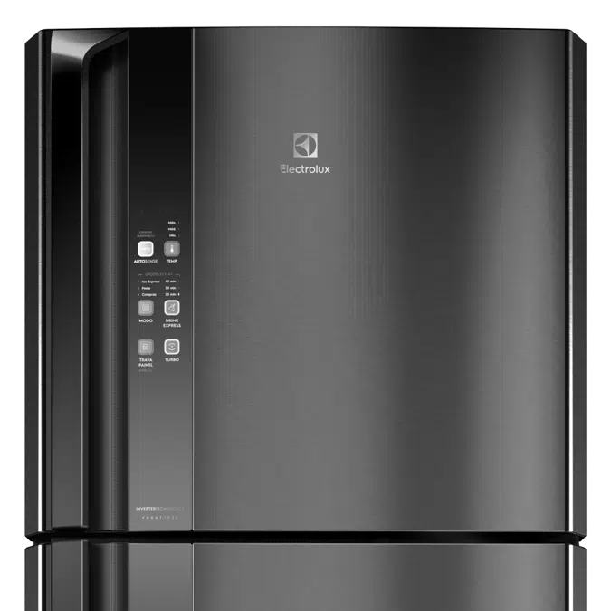 Refrigerator Top Freezer Frost Free Efficient Black Stainless Steel Look  With Autosense