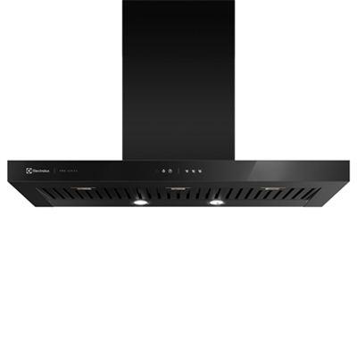 Image for Pro series black range hood with