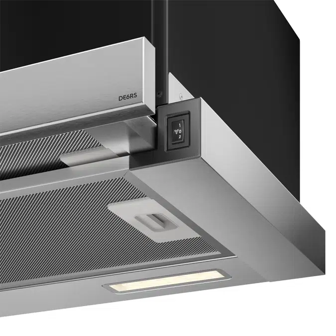 Depurador de Ar Electrolux 60cm Retrátil Inox Efficient com Luz de LED (DE6RS)
