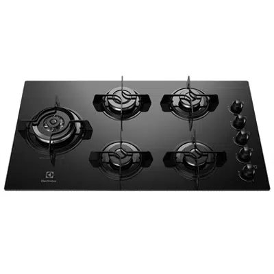 Gas hob with 5 burners with side triple flame burner 图像