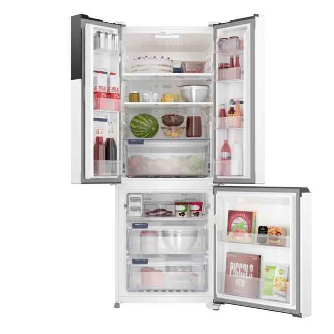 Electrolux Frost Free Inverter Refrigerator 480L Efficient AutoSense 3 Doors White (IM7)