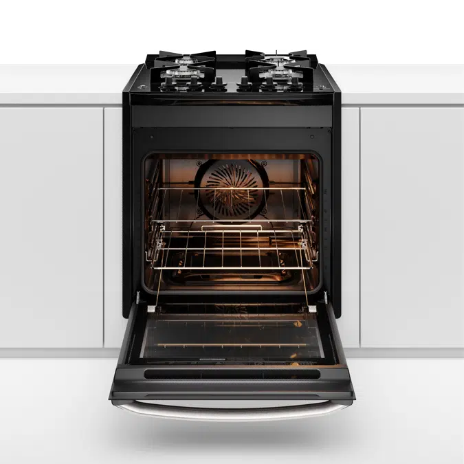 Electrolux Black Experience 4-burner Built-In Stove with Glass Table, PerfectCook360 and VaporBake (FE4EP)