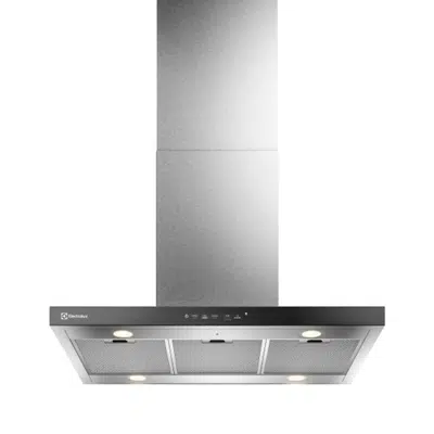 Electrolux 90cm Inox Experience Island Hood with Artificial Intelligence and High Suction Power (CE9IF) 이미지