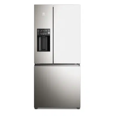 Image for Electrolux Multidoor Efficient Refrigerator with AutoSense and Water and Ice Dispenser 540 L Inox Look (IM8IS)
