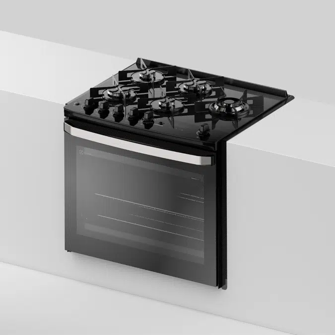 Electrolux Black Experience 5-burner Built-In Stove with Glass Table, PerfectCook360 and VaporBake (FE5EP)