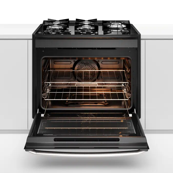 Electrolux Black Experience 5-burner Built-In Stove with Glass Table, PerfectCook360 and VaporBake (FE5EP)