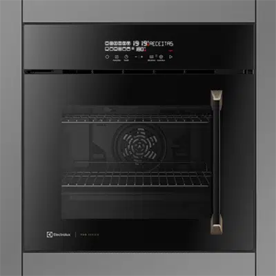 Image for Pro series 80l black electric built-In oven