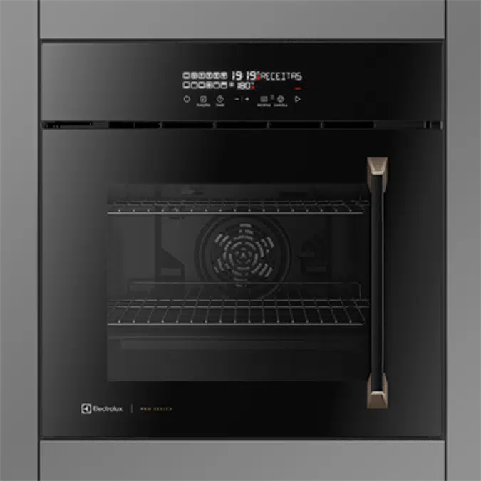 Pro series 80l black electric built-In oven