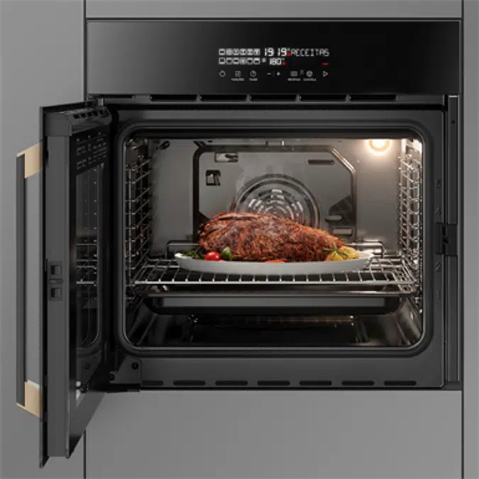 Pro series 80l black electric built-In oven