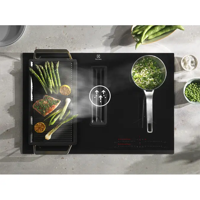 Electrolux Two-in-One Induction hob with Integrated Hood (IE8CH)