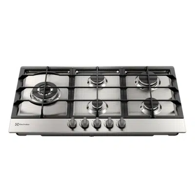 画像 Electrolux Gas Hob 5 Burner Stainless Steel (KE9DX)