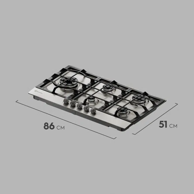 Electrolux Gas Hob 5 Burner Stainless Steel (KE9DX)