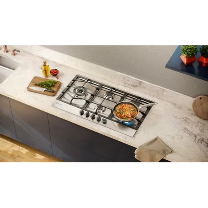 Electrolux Gas Hob 5 Burner Stainless Steel (KE9DX)