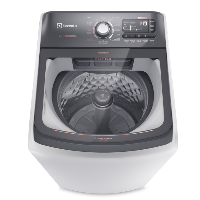 Washer 14kg Premium Care With Stainless Steel Basket, Jet & Clean And Time Control