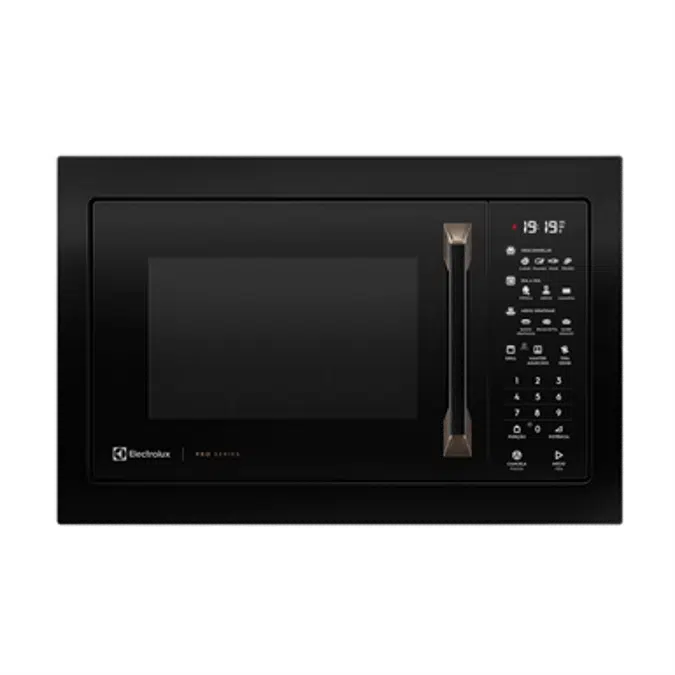 Pro series built-in 34l black microwave