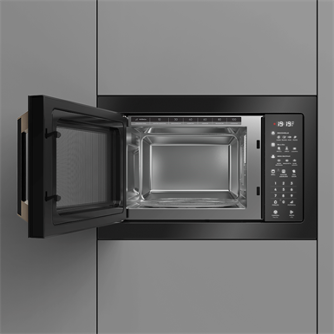 Pro series built-in 34l black microwave
