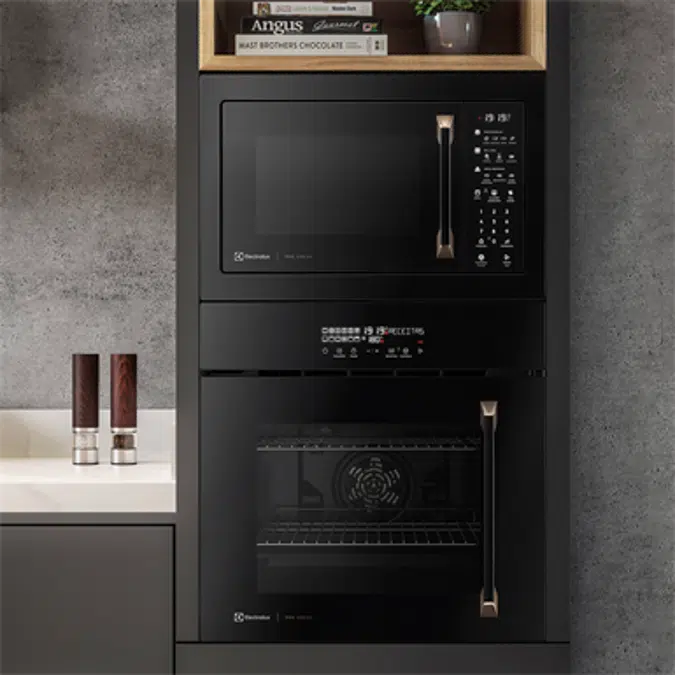 Pro series built-in 34l black microwave